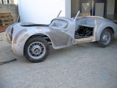 restauration de voiture sablage chassis longerons, chassis tubulaires
